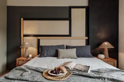 a small bedroom with a bed and a mirror at Basil - 3 bedrooms and terrace in Sant Gervasi in Barcelona