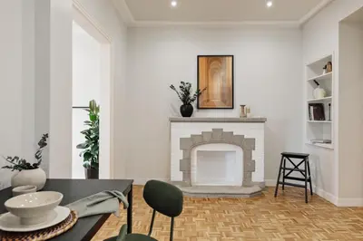a bedroom with a large bed and a window at Adile - 4 bedrooms and balcony in El Putxet in Barcelona