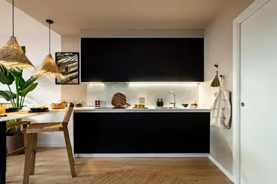 a living room with a couch and a mirror at Batam - 1 bedroom and terrace in Gràcia in Barcelona