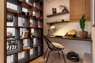 a living room with a table and chairs at Rissani - 2 bedrooms in Sant Gervasi in Barcelona