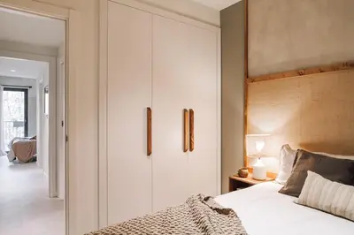a hallway of a home with a long hallway sidx sidx sidx at Nivar - 2 bedrooms in Eixample Esquerra in Barcelona