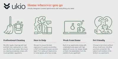 a diagram of the home whereverver you go website at Akita - 2 bedrooms, terrace in Eixample Esquerra in Barcelona
