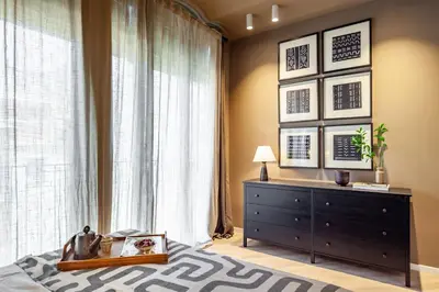 a living room with a couch and a table at Hamid - 2 bedrooms in Eixample Dreta in Barcelona