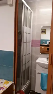 a bathroom with a shower and a sink at Coliving 87 estudio numero 10 in Barcelona