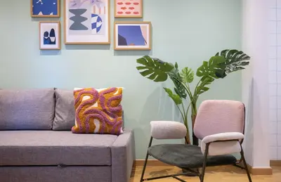 a living room with a couch and two chairs at Stay U-nique Apartment Castanyer II in Barcelona