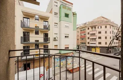 a view from the balcony of a building at Apartamento de 3 habitaciones en Barcelona F2 in Hospitalet de Llobregat