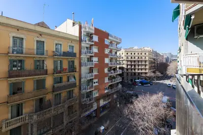 a view from the balcony of an apartment building at ApartEasy mid-term ONLY for VACATIONS stays, EIXAMPLE CENTER in Barcelona