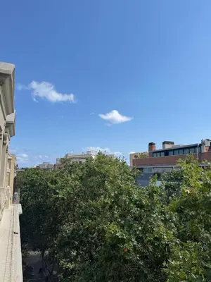 a view of the sky from a building with trees at NEW! Apartment for 4 people near the beach in Poblenou in Barcelona