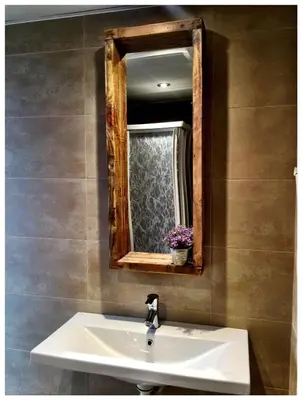 a bathroom with a sink and a mirror and a plant at Casas Apartamentos Gracia in Barcelona