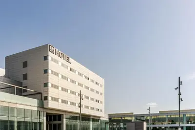 an office building with a sign on it at Eurostars Executive in Barbera del Valles