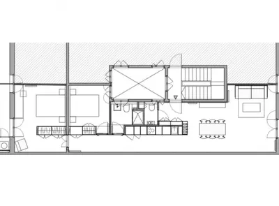 a floor plan of a house at Villaroel · Modern flat in San Antoni in Barcelona