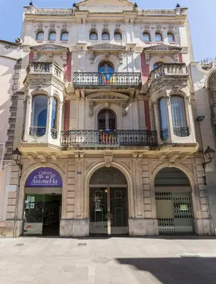 a large building with balconies on top of it at Apartament Major 33 in Arbós