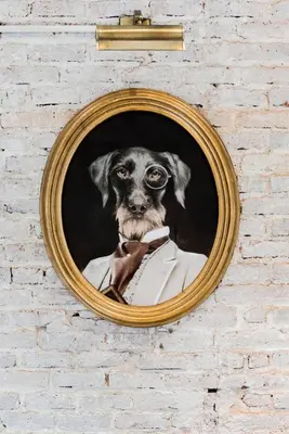 a picture of a dog in a suit and tie at Lovely loft near Barcelona center in Barcelona
