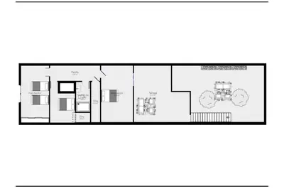 a floor plan of a house at Casa Premia in Premiá de Mar