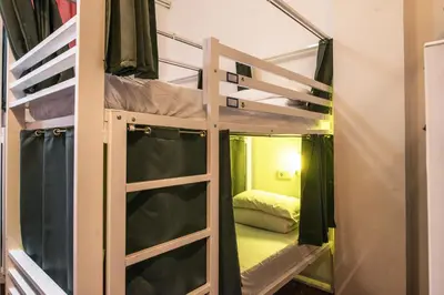 a bunk bed room with a bunk bed in a room at Safestay Barcelona Gothic in Barcelona
