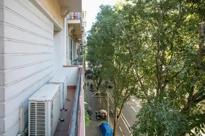 a view from the balcony of a building at Alcam Calabria in Barcelona