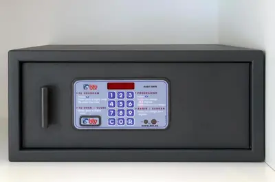a television with a digital clock on top of it at Fisa Rentals Les Corts Apartments in Barcelona