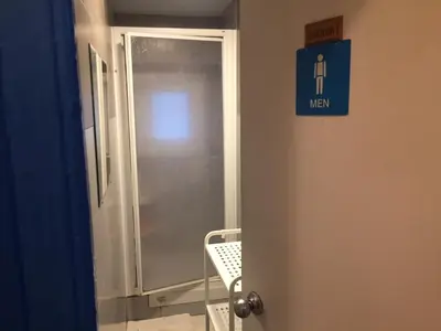 a door in a room with a sign on it at Pension Casa De Barca in Barcelona