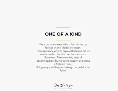 a one of a kind poem with a white background at The Vintage Rentals in Barcelona