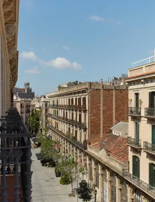 a view of a city street with buildings at Miiro Borneta in Barcelona