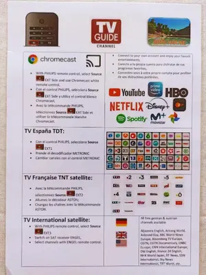 a poster for a tv guide with a cell phone at ARTS HOUSE - Cabrils, Maresme, Barcelona in Cabrils