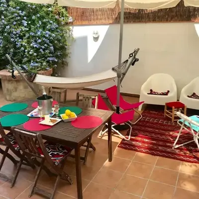 Seaside Apartment in Sitges Steps from Beaches with private Patio