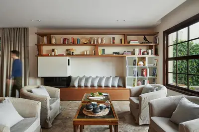 a living room with a couch and a table at Hotel restaurant Ceferino in Vilanova i la Geltrú