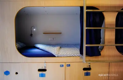 a small room with a bunk bed in it at Rocket Hostels Gracia in Barcelona