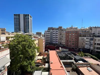an aerial view of a city with tall buildings at Stay U-nique Apartments Sèneca in Barcelona