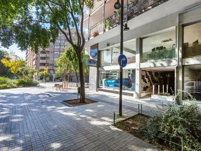 a sidewalk in front of a building at Apartment Eixample Esq Rocafort Diputacio by Interhome in Barcelona