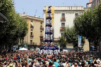 a group of people standing in front of a crowd at Mataró Center Apartment in Mataró