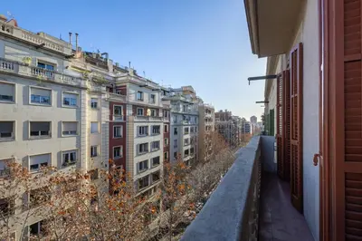 a view from a balcony of an apartment building at Housalia Sagrada Familia Views in Barcelona