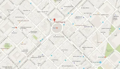 a map of the city of philadelphia at Click&Flat Luxury Tetuan in Barcelona