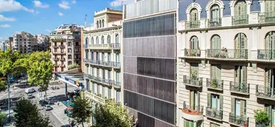 a rendering of a building in a city at Traveller House in Barcelona