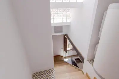 a view of a staircase in a house at Bellafila Gothic Terrace in Barcelona