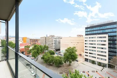 a view of a city from a building at chicStays Apartment Ciutadella Park in Barcelona