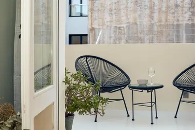 a living room with a couch and a table at CASSIS - Two bedroom apartment in Barcelona in Barcelona