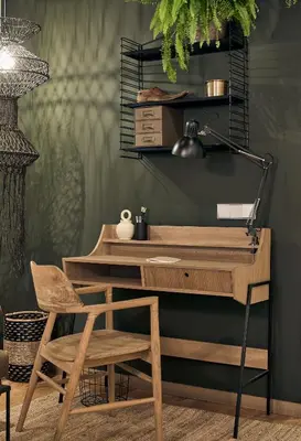 a living room with a desk and a chair at ERAWAN - One bedroom apartment in Eixample in Barcelona