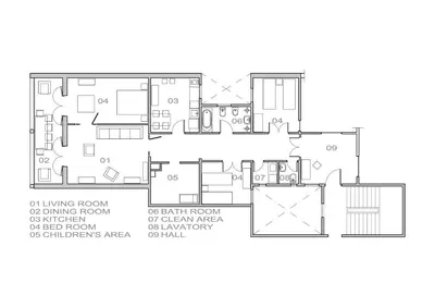 a floor plan of a house at Habitat apartments Barcelona Center in Barcelona