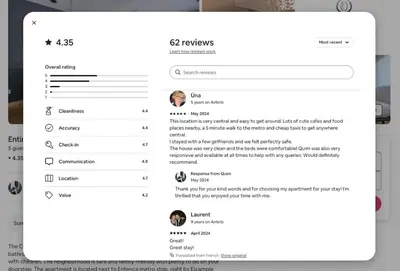 a screenshot of a cell phone with a list of people at The Collection Barcelona - Bright and modern Duplex with terrace in Eixample district P2 in Barcelona