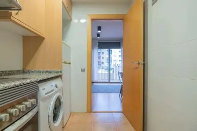 an empty hallway with a closet and a door at The Collection Barcelona - 2 bedroom with balcony in Eixample 1-1 in Barcelona