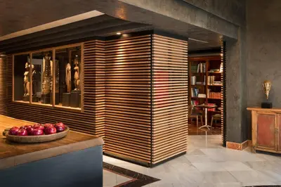 a kitchen with a counter in a room at Hotel Balmes, a member of Preferred Hotels & Resorts in Barcelona