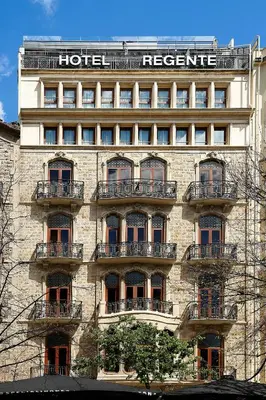 a large building with a hotel resorts sign on it at HCC Regente in Barcelona