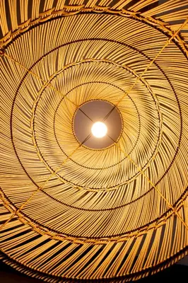 a close up of a spiral light fixture at Grupotel Gravina in Barcelona