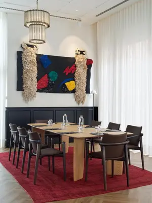 a dining room with a table and chairs at H10 Itaca in Barcelona