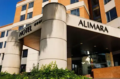 a building with a street sign in front of it at Hotel Alimara in Barcelona