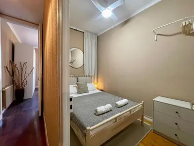 a bedroom with a bed with two towels on it at The Collection Barcelona - Sagrada Familia 4BD only for Families or Business groups in Barcelona