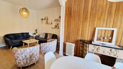 a living room with a couch and a table at Barcelona4Seasons - Sagrada Familia in Barcelona