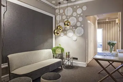 a living room with a couch and a table at AinB B&B Eixample-Muntaner in Barcelona